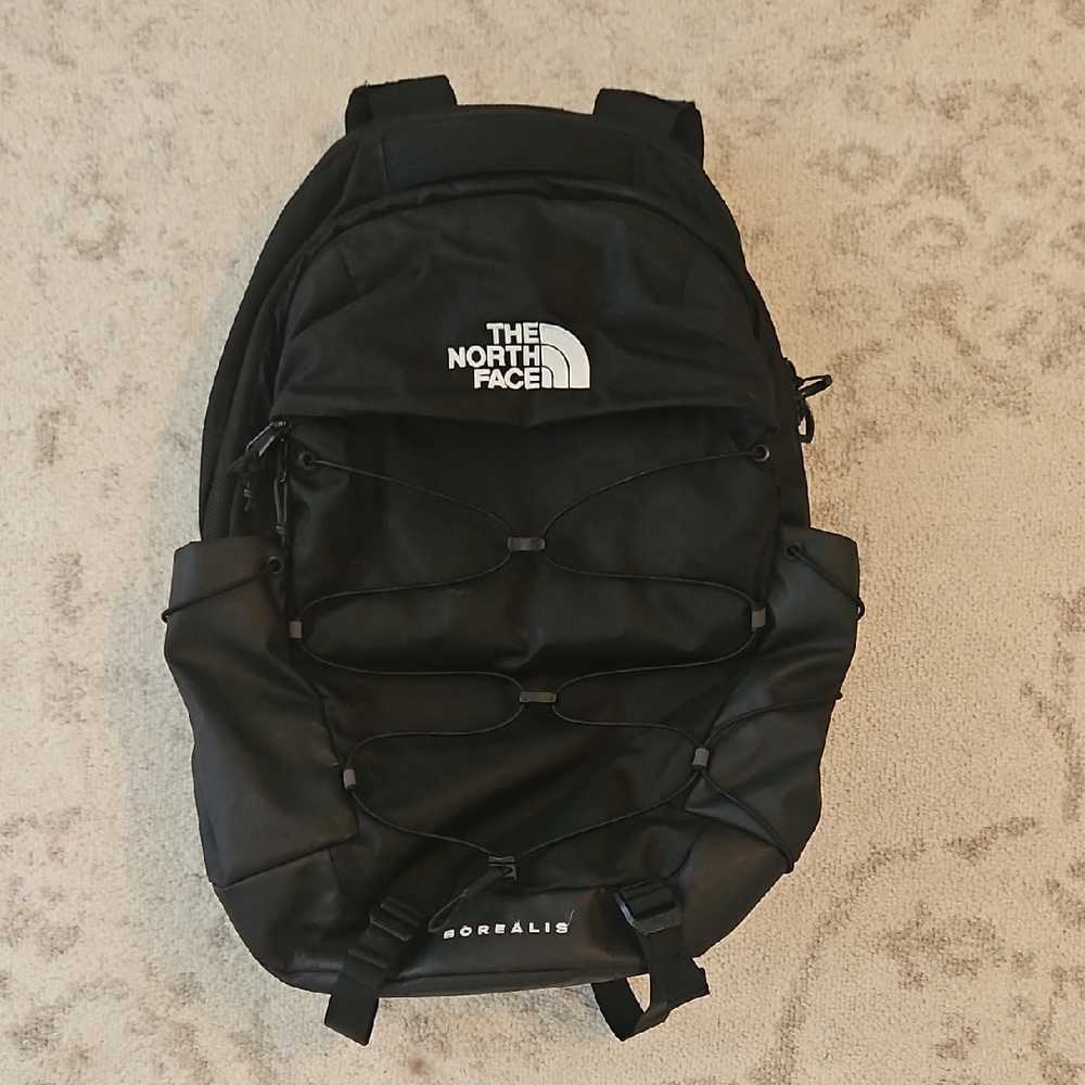 The North Face Black Borealis Backpack Bookbag In Perfect Condition